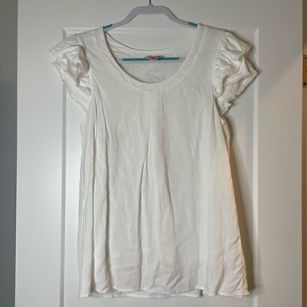 Persifor Layered Flutter Sleeve Top